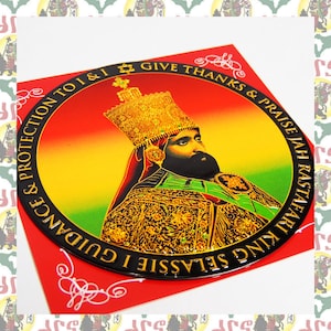 Metal Art Magnet - Haile Selassie I (Reggae Roots Dub Jamaica Ethiopia Rastafari Haile Selassie I Jah)