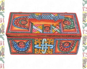 Ethiopian Wooden Box Art (roots reggae dub rastafari africa ethiopia jamaica haile selassie i)