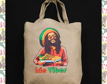 drs original tote bag a195 (Lion of Judah Roots Dub Reggae Jamaica Africa Ethiopia )