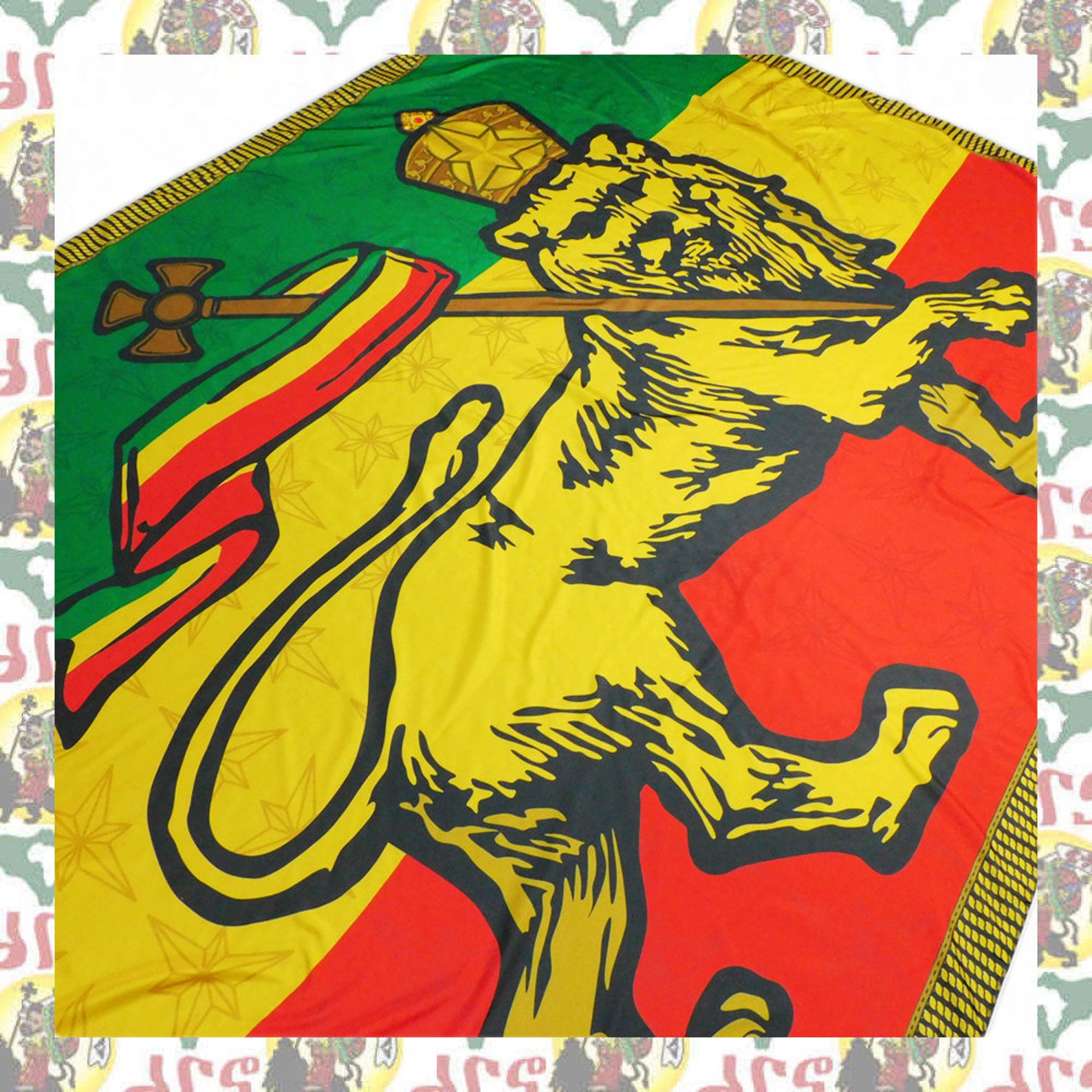 The Lion of Judah drs Tapestry extralarge Flag Roots Etsy
