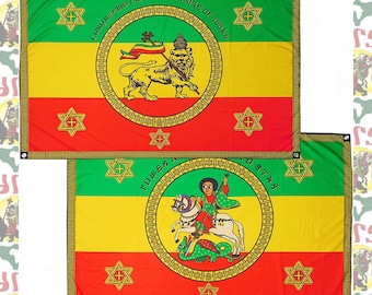 Imperial Standard[drs]Flag Banner  tapestry (Back and front)/(roots reggae dub rastafari africa ethiopia jamaica haile selassie i)