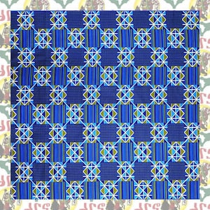 african fabric / 180cm/1.97yards / 100% Cotton / f61 / Ankara Fabric, Mudcltoth Print, Kente Print,