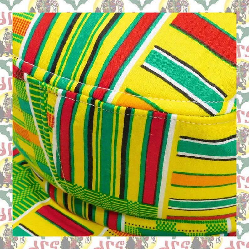 Drs [size-r/59cm - 64cm] Reversible Marshall Style Rasta Crown Hat ...