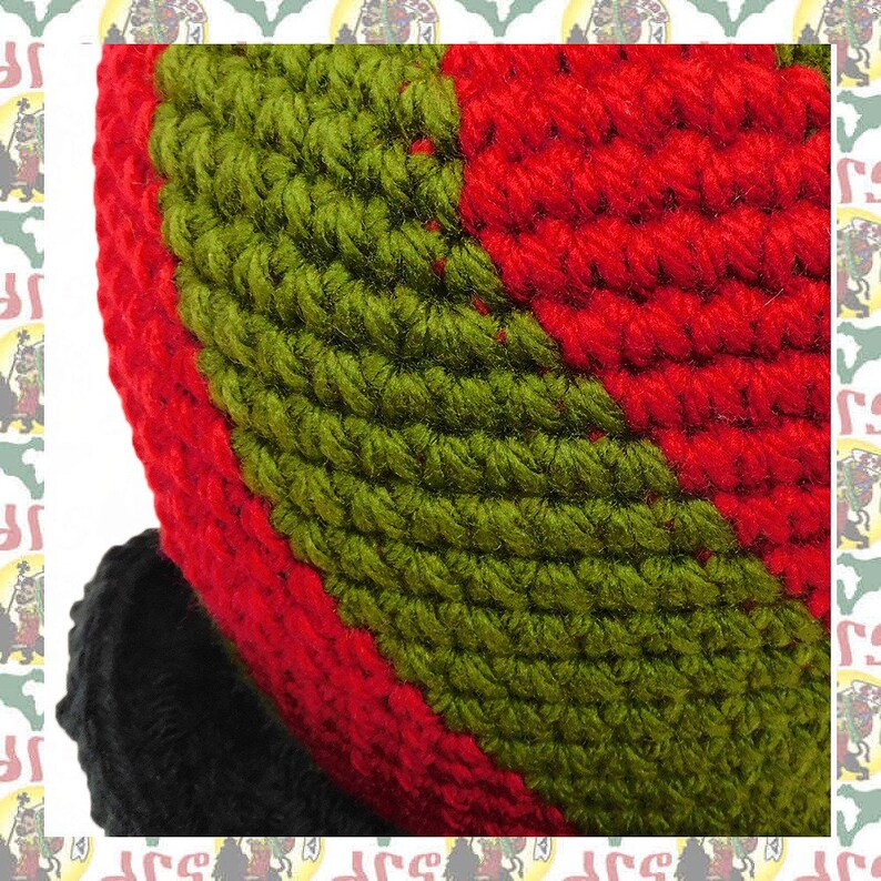 Rasta Crown Spiral Knit Hat [drs/m+ 60cm] Rockers Styleee!! (reggae ...