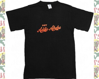 Addis Ababa T-Shirt M [Made in ETHIOPIA] (roots reggae dub Rastafari Africa Ethiopia Jamaica )