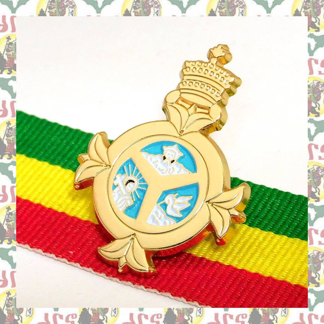 Order of the Holy Trinity [drs] 2D Pins Badge (rasta Reggae Ethiopia ...