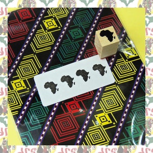 AFRICA[drs]Rasta Reggae Stamp  (reggae rastafari roots reggae dub jamaica ethiopia africa japan haile selassie i lion of judah)