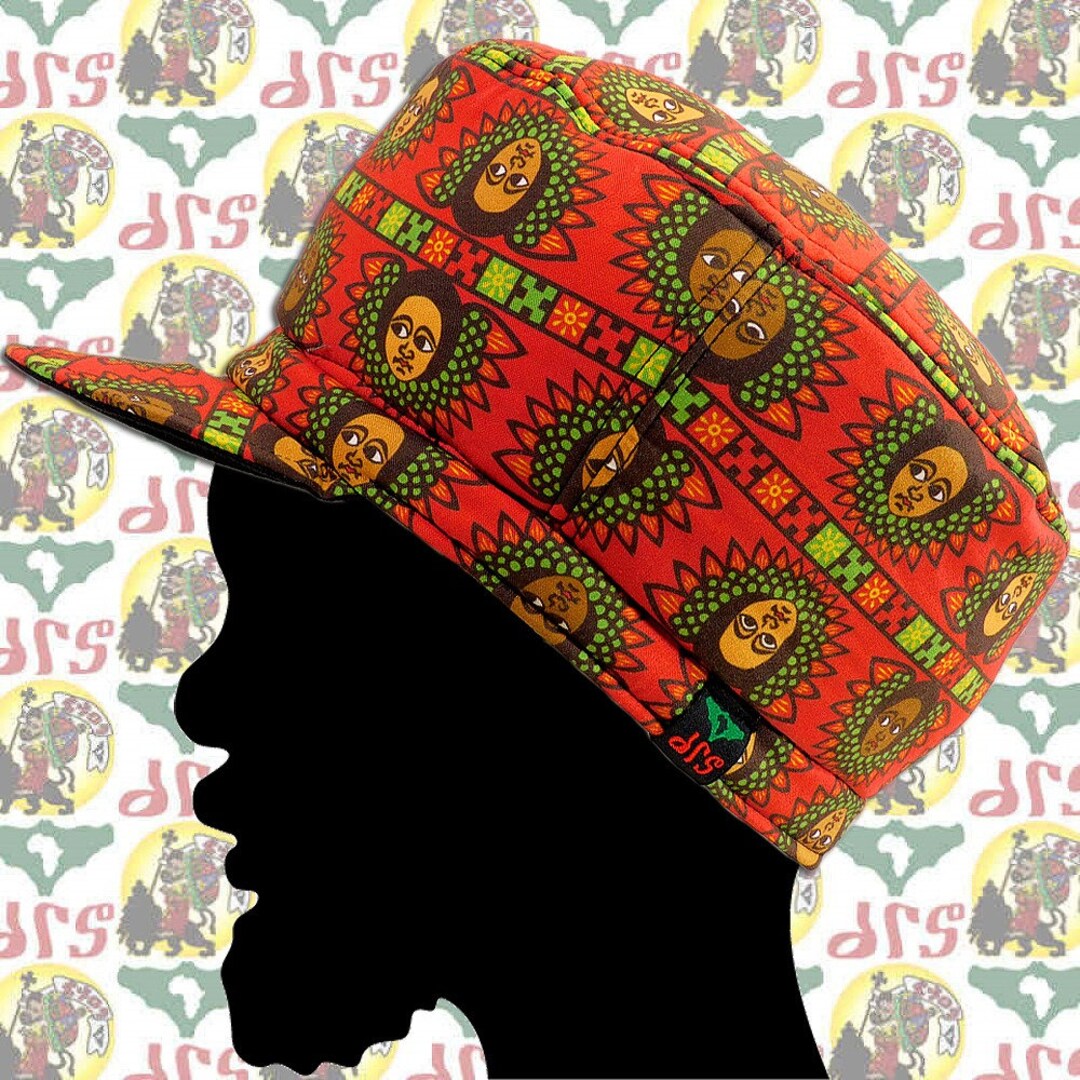 Drs [size-r/59cm - 64cm] Reversible Marshall Style Rasta Crown Hat ...