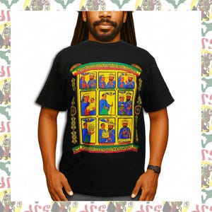 Haile Selassie I[drs] 5.6oz T-Shirts Roots Reggae Dub Haile Selassie Africa Ethiopia Jamaica