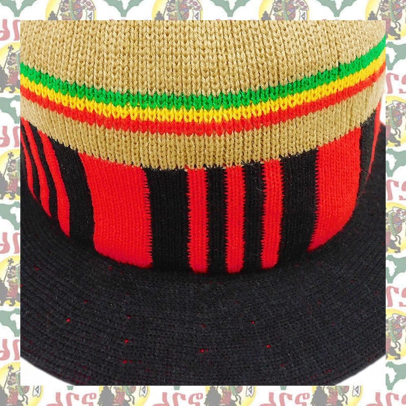 Red Rasta Hat Rasta Style Knit Hat – Reggae Inspired Dreadlock Cap (roots Reggae ...