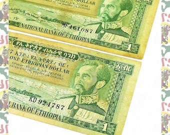 1965 BANK OF ETHIOPIA BANK ハイレセラシエ皇帝 1965 BANK OF ETHIOPIA BANK ハイレセラシエ皇帝