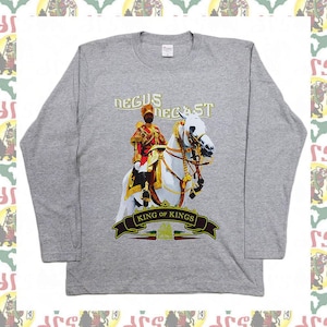 Haile Selassie I [drs] Long Sleeve T-Shirts 5.6oz  rastafari roots reggae dub jamaica ethiopia africa japan haile selassie i