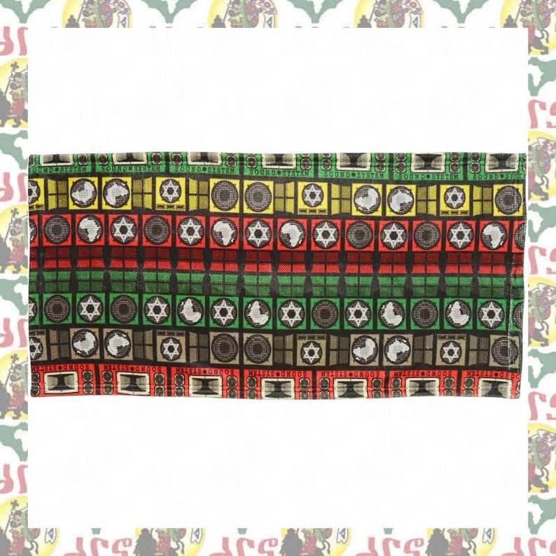 drs Sound System Microfiber soft towel Haile Selassie I Reggae Rasatafari Lion of Judah Ethiopia Roots Dub King Jah