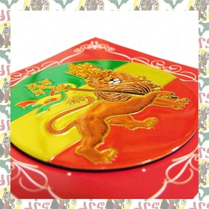Metal Art Magnet - Lion Of Judah (Reggae Roots Dub Jamaica Ethiopia Rastafari Haile Selassie I Jah)