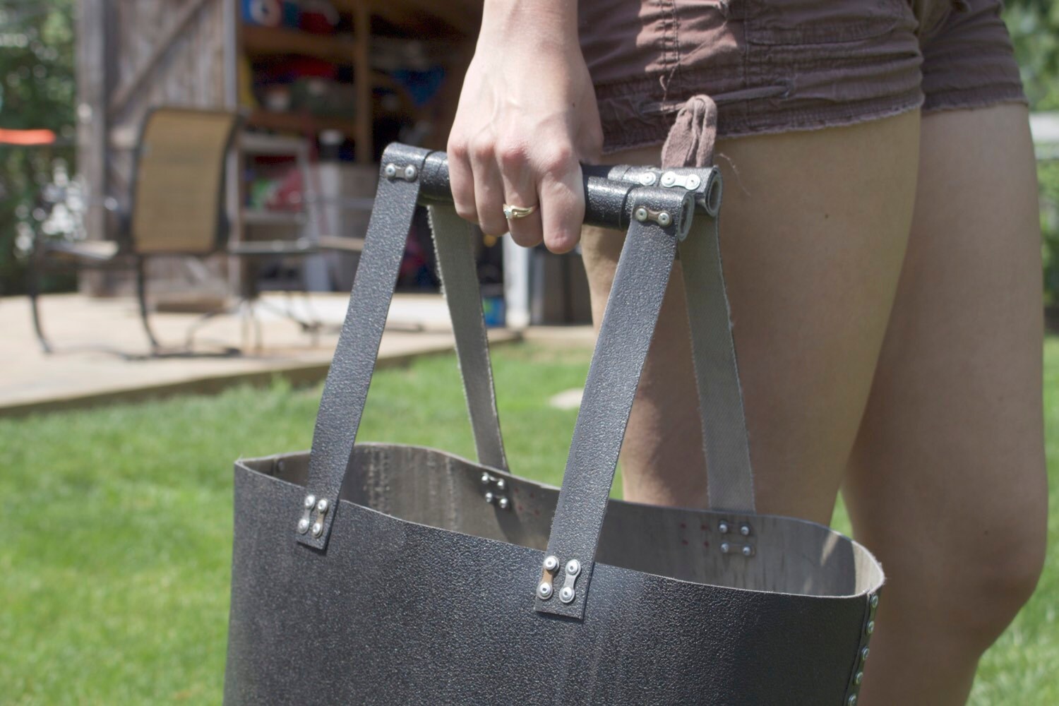open top tote bag