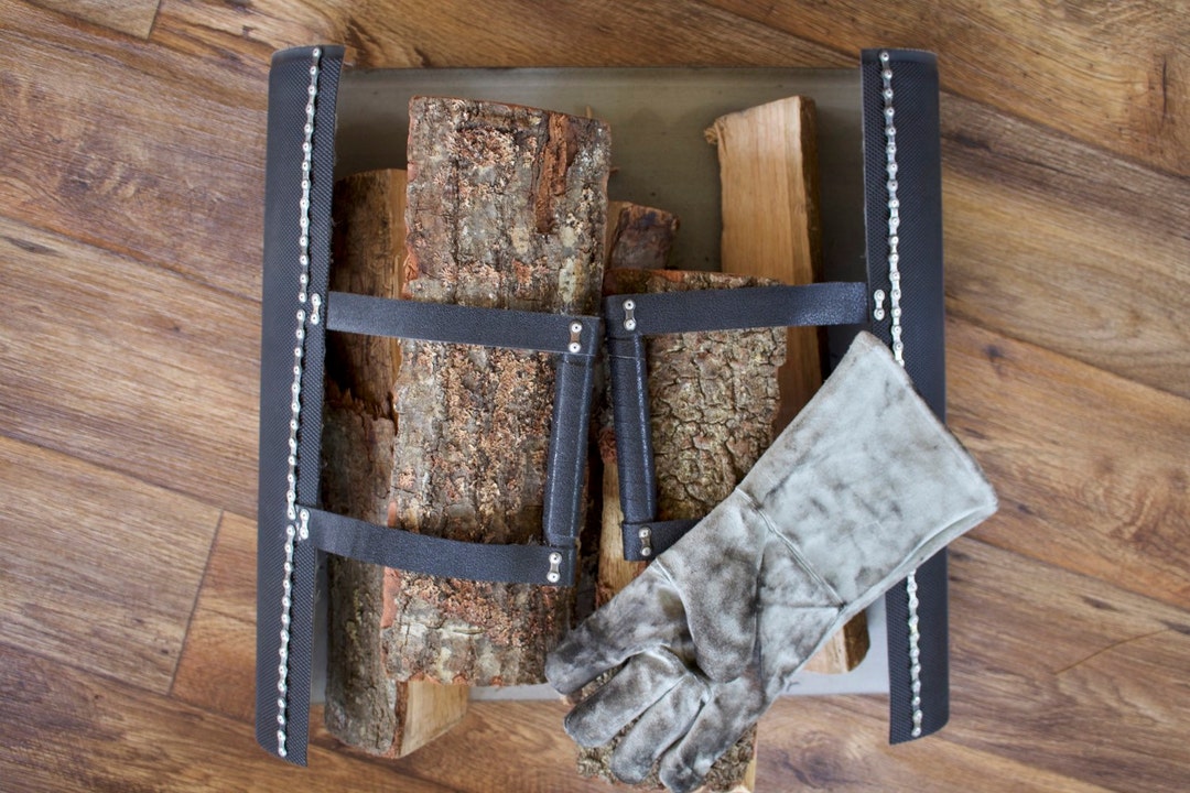 Transport Firewood With Ease Heavyduty Upcycled Log Tote With Recycled