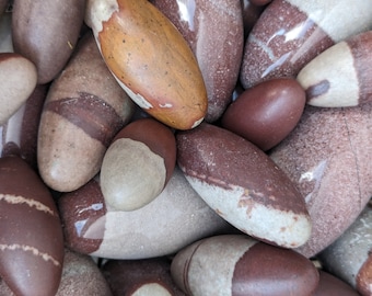 True Shiva Lingam Stone: Sacred Narmada River Rock