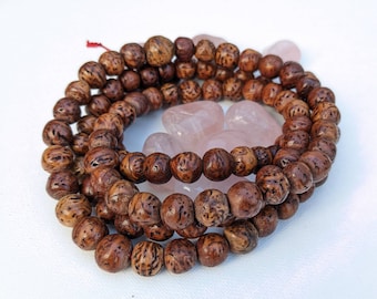 10mm Bodhi Gaya, Indian Bodhi Seed Mala Phoenix eye necklace 108 beads mala