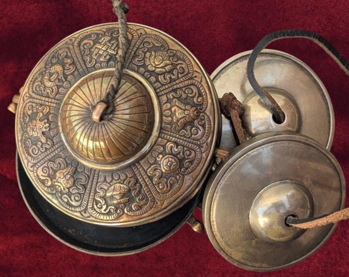 Tibetan Tingsha Bells, Sound Healing Meditation Cymbals, 3 Inch Standard Size