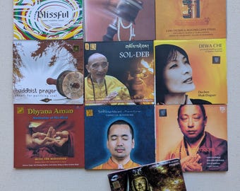 Enlightened Journey CDs/Rain of Blessings CDs/Bodhisattva's Mantra CDs/Dewa Che CDs/Songs of Awakening CDs/Sol Deb CDs/incantations CDs.