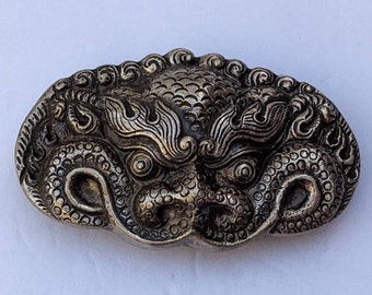Exotic Tibetan Chhepu Belt Buckle