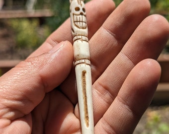 Smallest and finest  Tibetan Phurba,  yak bone carving Phurba Tibetan Yak bone, Hand Carved