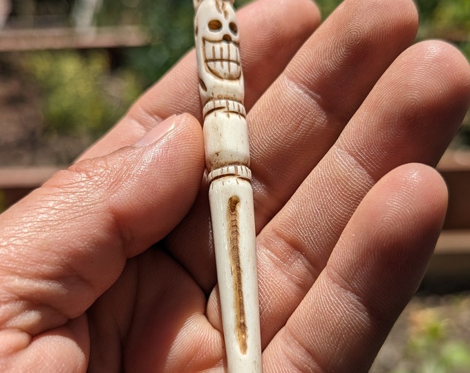 Smallest and finest  Tibetan Phurba,  yak bone carving Phurba Tibetan Yak bone, Hand Carved