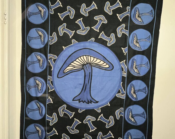 Single 60x90 inches size tie-dye bedsheet, Boho wall hanging, Tree of life bedsheet, wall decor, Mushroom wall hanging, Chakra wall decor,