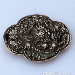 Exotic Tibetan Garuda Belt Buckle