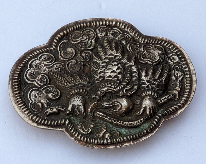 Exotic Tibetan Garuda Belt Buckle