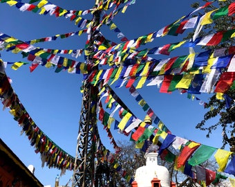 Extra large or True size/ Tibetan Prayer Flags / (25 sheets) each 13*18 inches Prayer Flags