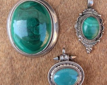 Tibetan Handmade Sterling silver Pendant Collection Featuring Turquoise Gemstone (p7-057)