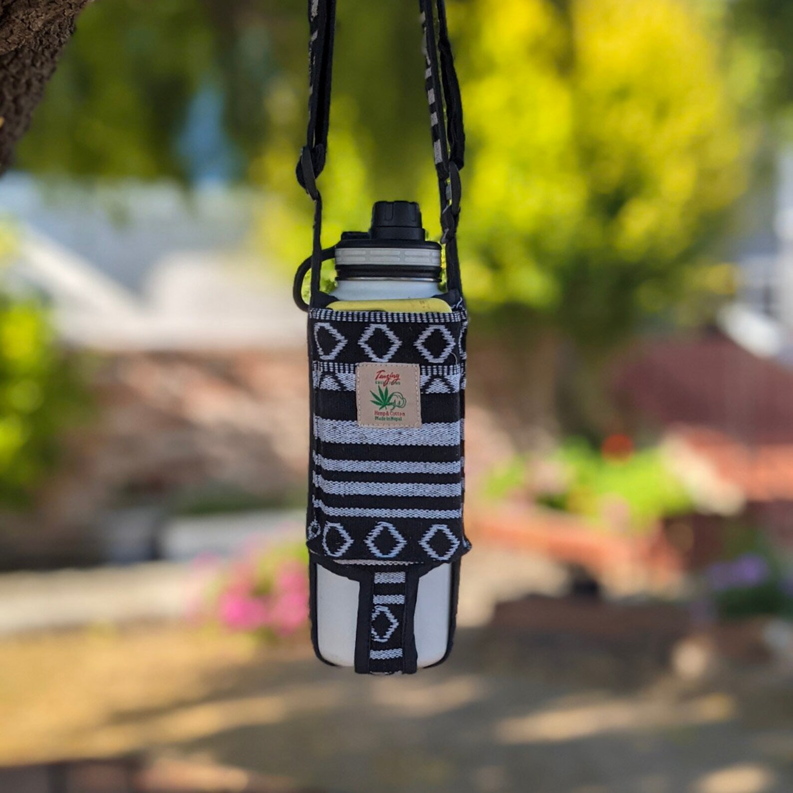 Water Bottle Holder and Phone Pocket or Small Change Pocket Etsy UK