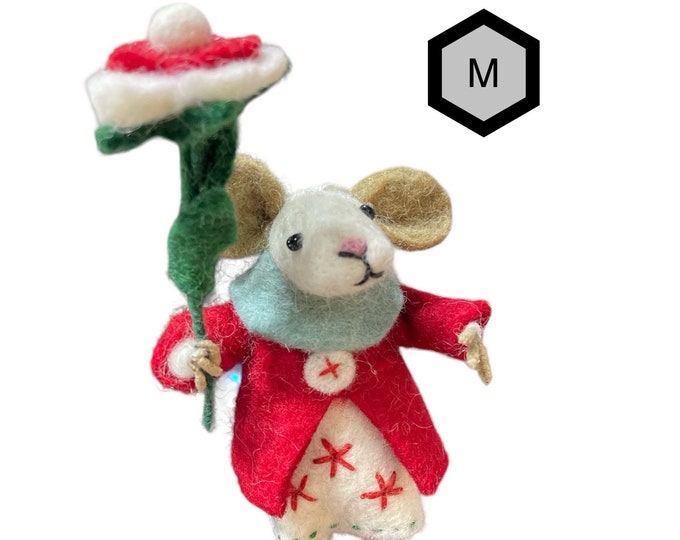 Felt ornamental, mice ornaments puppets, hand made,  puppets, game,