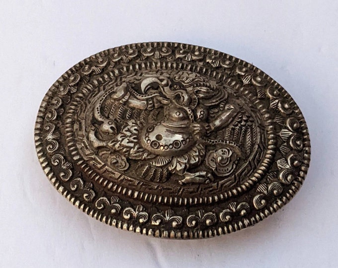 Exotic Tibetan Garuda Belt Buckle