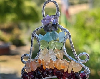 CHAKRA Crystal Pendant - yogic charm - Handmade Jewelry, Healing Crystals and Stones