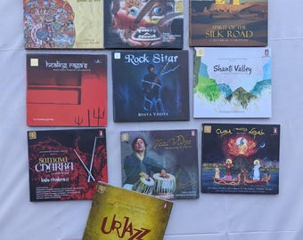 Kala Chakra CDs/Healing Ragas CDs/Samaya Chakra CDs/Trikaal 3 CDs/Silk Road CDs/Rock Sitar CDs/Shanti Valley CDs/Taal Vidya CDs/Cuba meets.