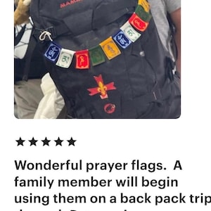 Mini Tibetan Fabric Prayer Flags: Colorful Spiritual Home Decor - Etsy