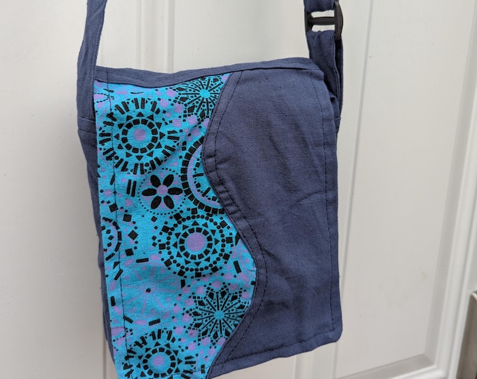 Cotton Cell Phone Crossbody Bag: Vibrant Lightweight Sling Bag