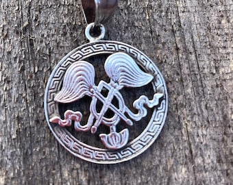 All-powerful Wheel:(Silver Pendant of Auspicious symbol) (T1102-004.9)