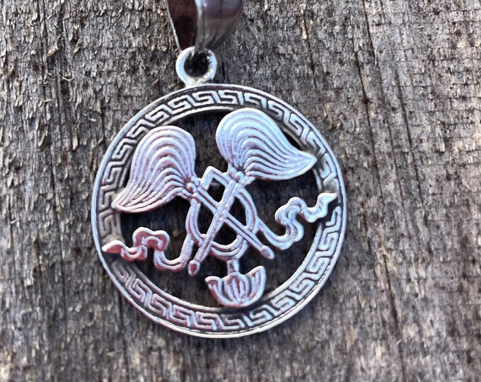 All-powerful Wheel:(Silver Pendant of Auspicious symbol) (T1102-004.9)