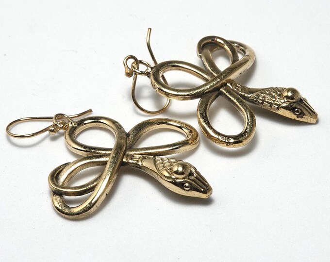 Snake earrings Silver or Gold/A Bohemian Statement Earrings/Timeless Elegance Earrings/Southwest Inspired/Fringe Earrings ER-129