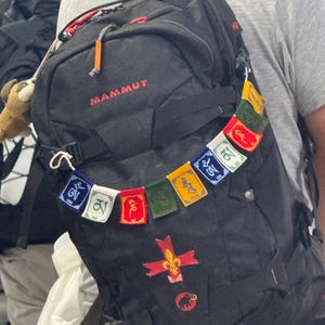 Mini Tibetan fabric Prayer Flags: Colorful Spiritual Home Decor