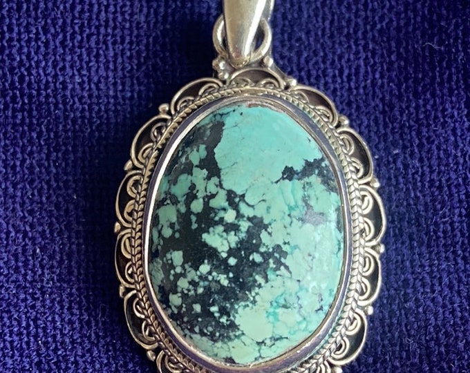 Turquoise gemstone Necklace (T1101-006.5)