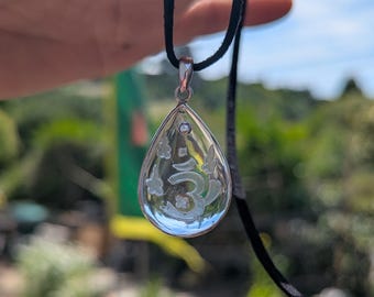 Himalayan Quartz Pendant: Sterling Silver, High-Altitude Clarity, Hand-Crafted Quartz Jewelry (P7-67A)