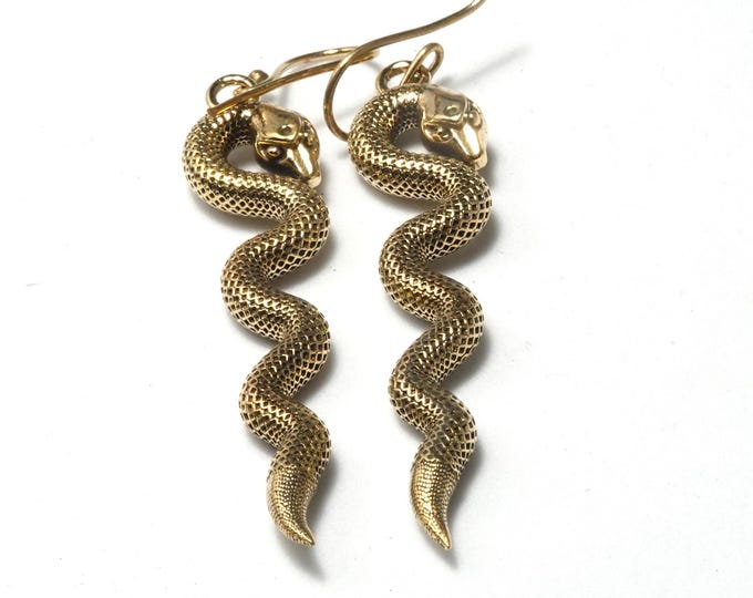 Snake earrings Silver or Gold/A Bohemian Statement Earrings/Timeless Elegance Earrings/Southwest Inspired/Fringe Earrings ER-128
