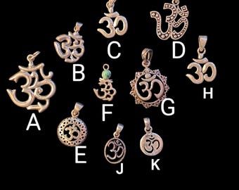 Silver OM Pendant.(T1103-003.2)