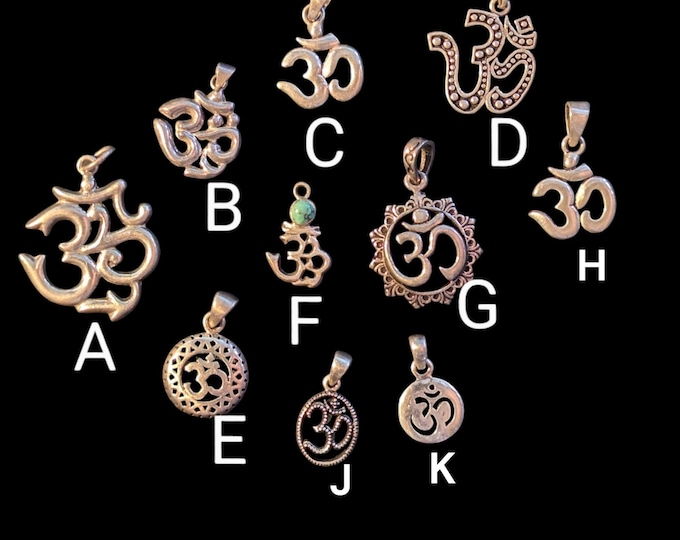 Silver OM Pendant.(T1103-003.2)