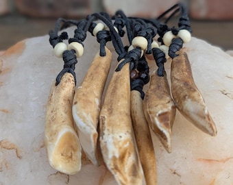 Vintage wolf teeth Amulet pendants (p6-046)