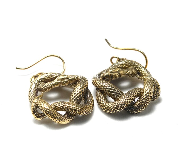 Snake earrings Silver or Gold/A Bohemian Statement Earrings/Timeless Elegance Earrings/Southwest Inspired/Fringe Earrings ER-131